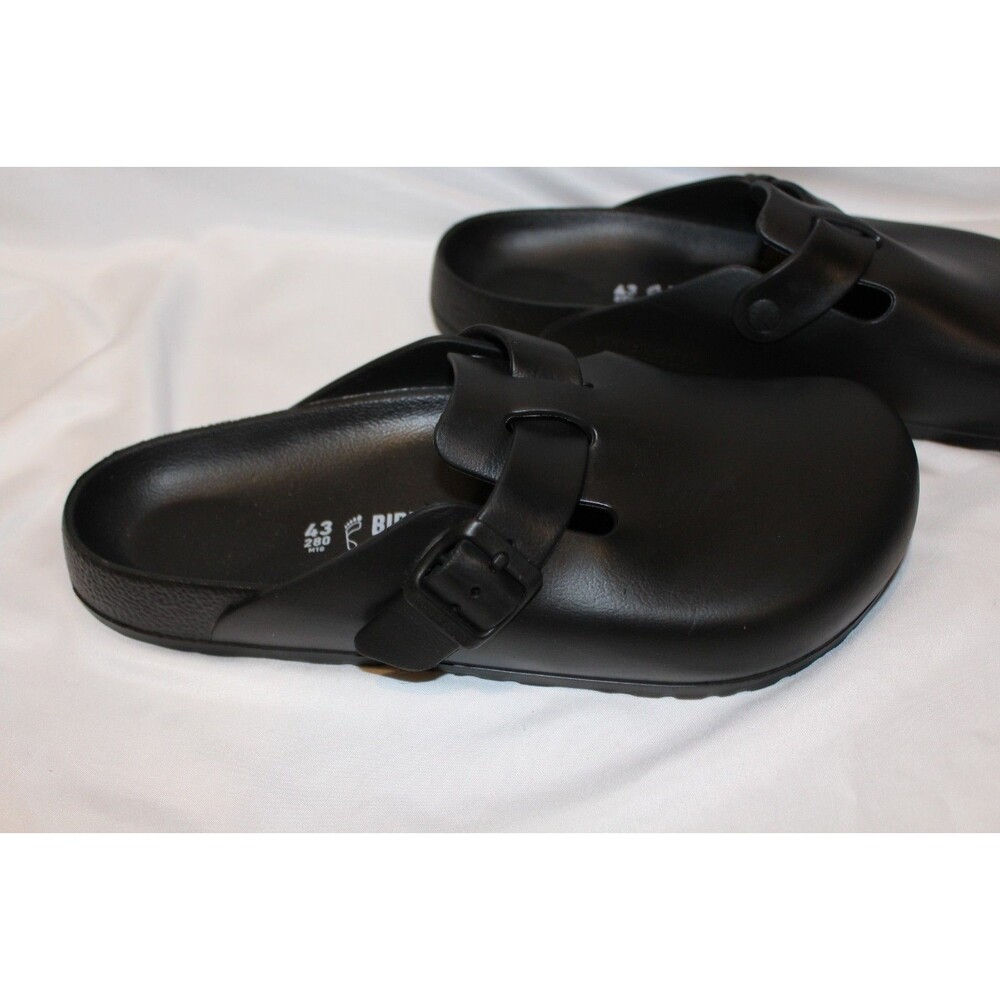 Birkenstock Boston Essentials EVA Slide Men's Sandal BLACK Medium/Narrow EU 43 - Picture 4 of 5